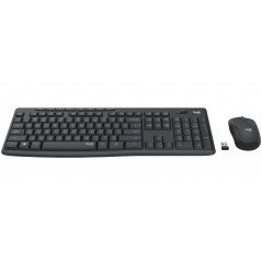 Logitech MK295 Silent trådløst tastatur og mus sort