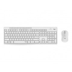 Tastatur & computermus - Logitech MK295 Silent trådløst tastatur og mus hvid