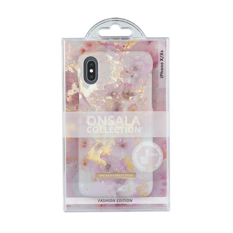 Shells and cases - Onsala mobilskal till iPhone X / XS RoseGold Marble