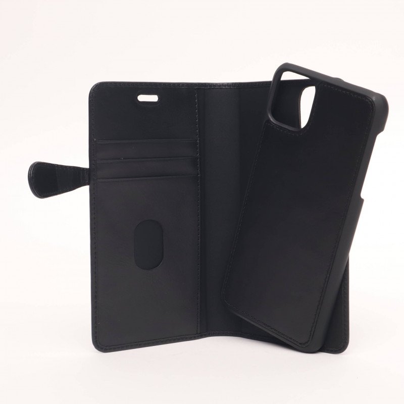Skal och fodral - Buffalo Magnetiskt 2-i-1 Plånboksfodral i läder till iPhone 11