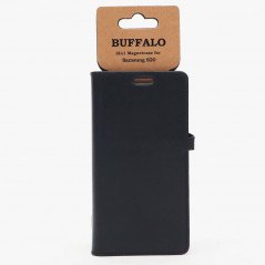 Mobiltillbehör - Buffalo Magnetiskt 2-i-1 Plånboksfodral i läder till Samsung Galaxy S20