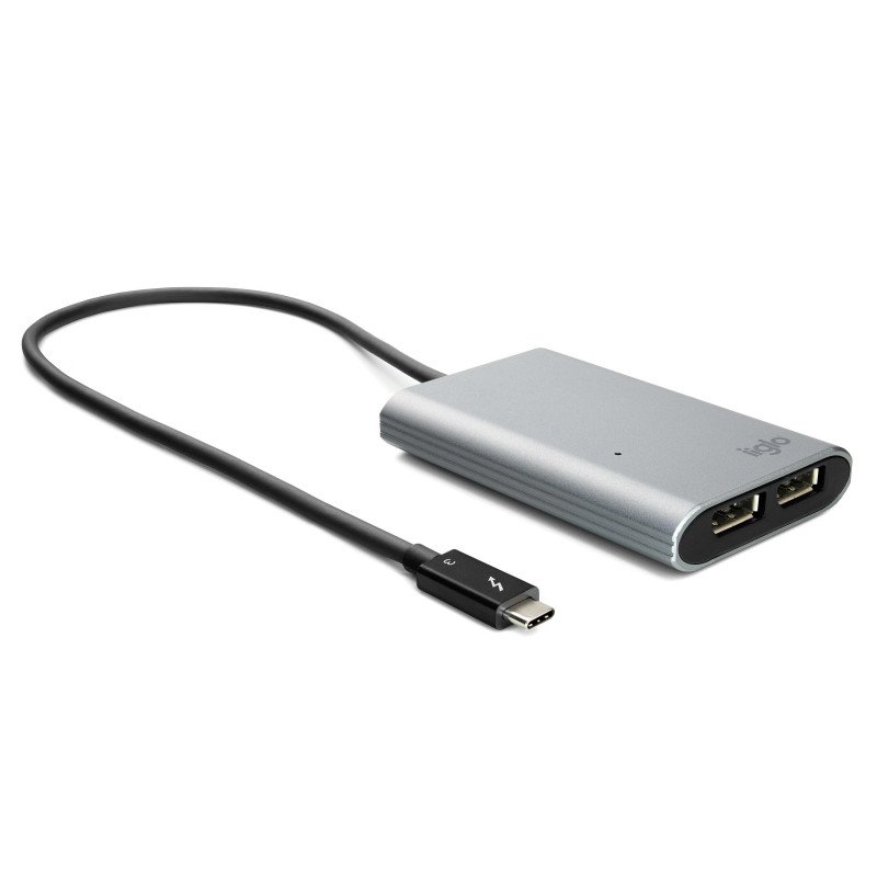 Adapter DisplayPort - iiglo Thunderbolt till 2x DisplayPort-adapter