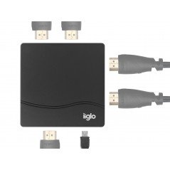 Skærmkabel & skærmadapter - iiglo HDMI-splitter 1 till 4 utgångar