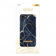 Onsala mobiltelefontaske til iPhone 6/7/8/SE Soft Black Galaxy Marble