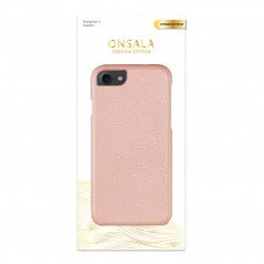 iPhone 7/8/SE - Onsala mobilskal i äkta läder till iPhone 6/7/8/SE Rose