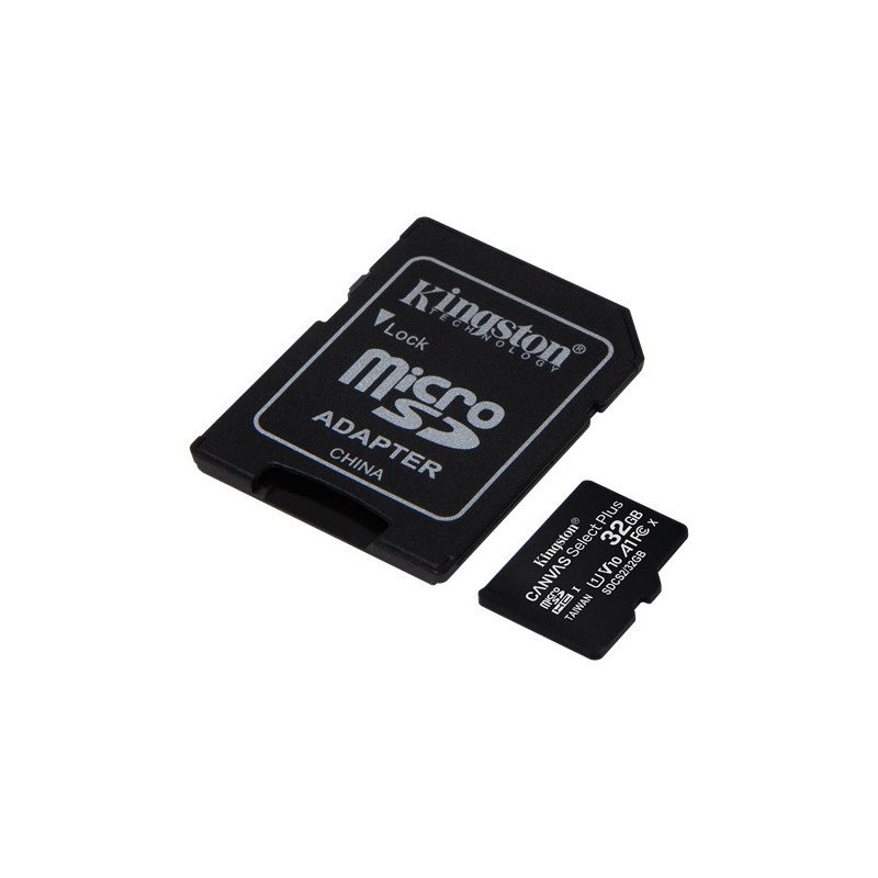 Memorycard - Kingston microSDHC + SDHC 32GB UHS-I (Class 10)