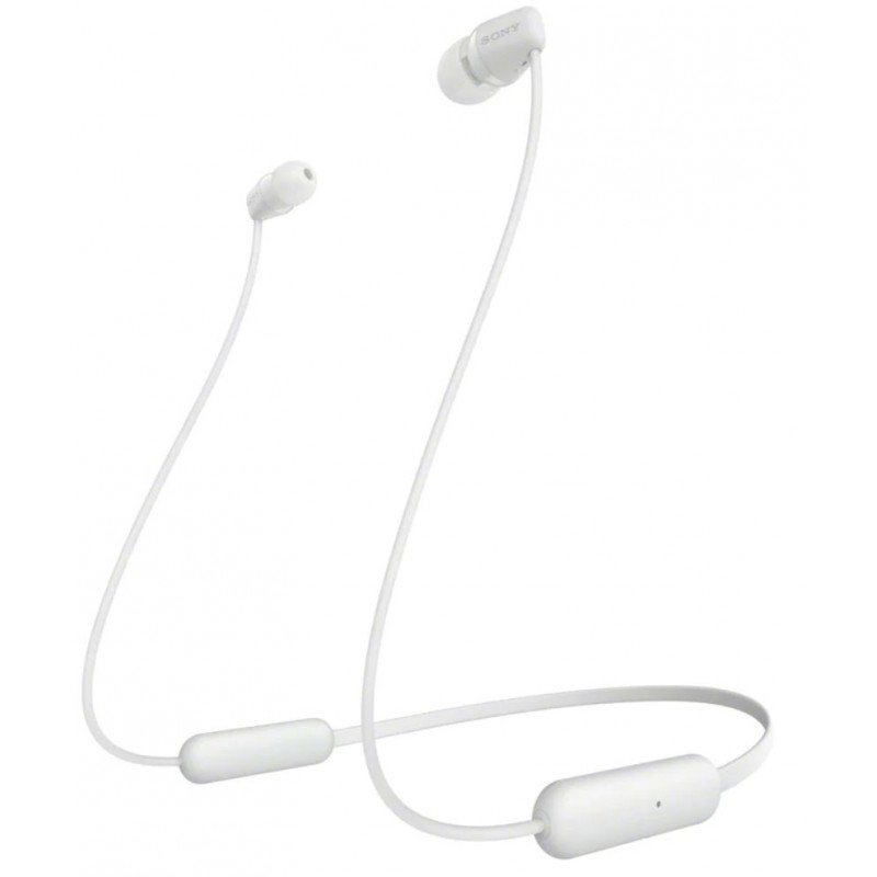 Earphones - Sony C200 trådlösa in-ear Bluetooth-hörlurar white