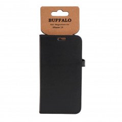 iPhone 13 - Buffalo Magnetiskt 2-i-1 Plånboksfodral i läder till iPhone 13