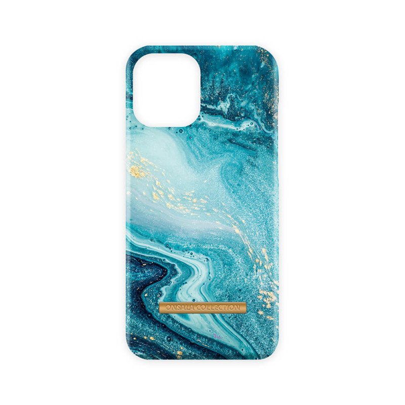iPhone 13 - Onsala mobiletui til iPhone 13 Soft Blue Sea Marble