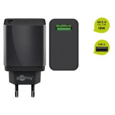 Goobay Power Adapter med USB Quick Charge QC3.0 18W 3A