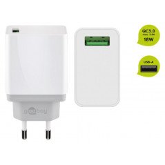 Opladere og kabler - Goobay Power Adapter med USB Quick Charge QC3.0 18W 3A