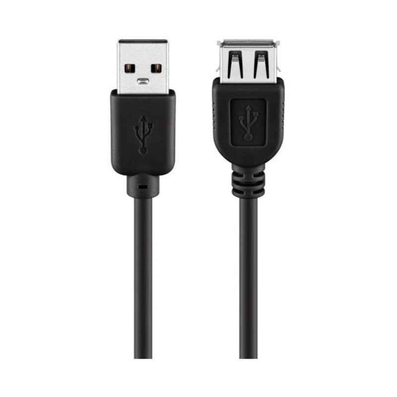 USB cable and USB hub - USB 2.0 förlängningskabel USB-A (Ha) till USB-A (Ho)