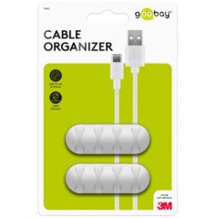Kabelhåndtering - Kabelholder organisator 2-pack