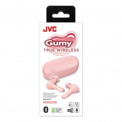 Trådløse headset - JVC Gumy Bluetooth-hovedtelefoner, in-ear, pink