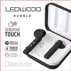 Bluetooth hörlurar - LEDWOOD bluetooth trådlöst headset & hörlur, black