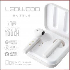 Bluetooth hovedtelefoner - LEDWOOD bluetooth trådløse headset og høretelefoner, hvid (3+9H)