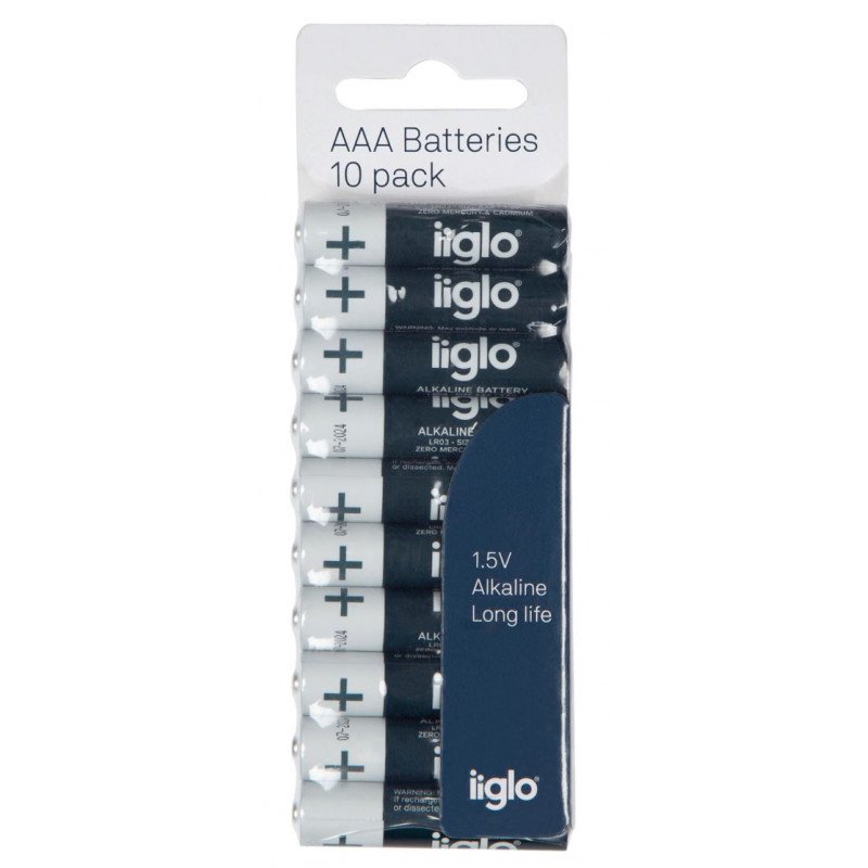 Battery - iiglo 10-pack AA-batterier LR06