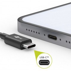USB-C cable - Laddkabel i textil USB-C till USB