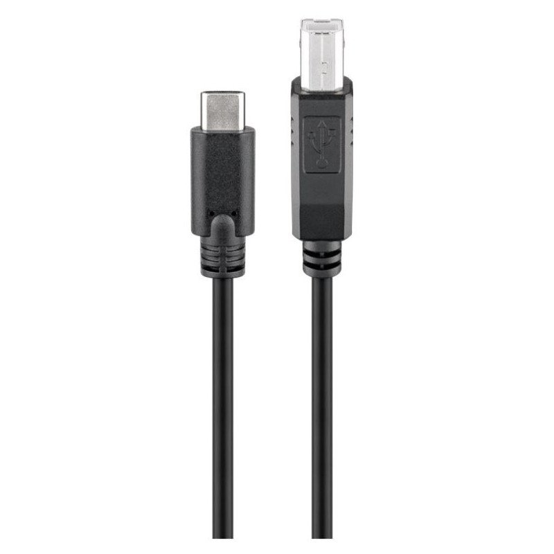 USB-cable for printer - USB-C till USB-B Skrivarkabel 1M