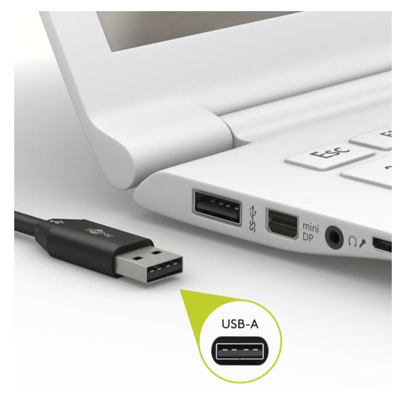 Usb C Till Lightning Kabel Mfi Certifierad Svart Goobay Usbc To L