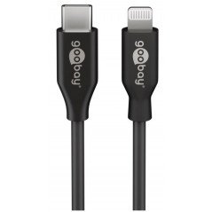 USB-C til Lightning-kabel MFi-certificeret sort