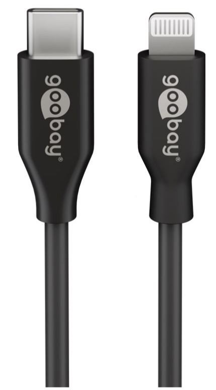 USB-C till Lightning kabel MFi-Certifierad svart