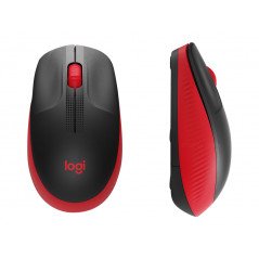 Logitech M190 trådløs mus i rød farve