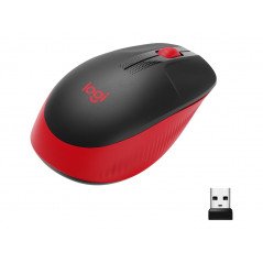 Trådlös mus - Logitech M190 trådlös mus i röd färg