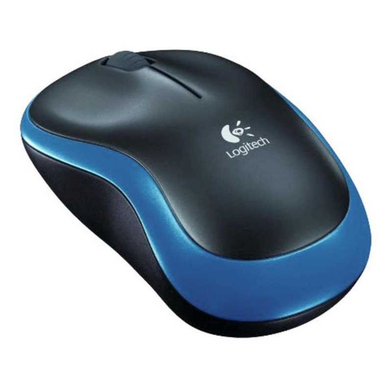 Trådlös mus - Logitech M185 trådlös mus i blå färg