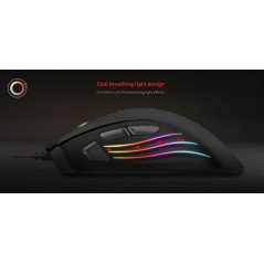Gaming-mus - Havit gaming-mus med RGB LED-belysning