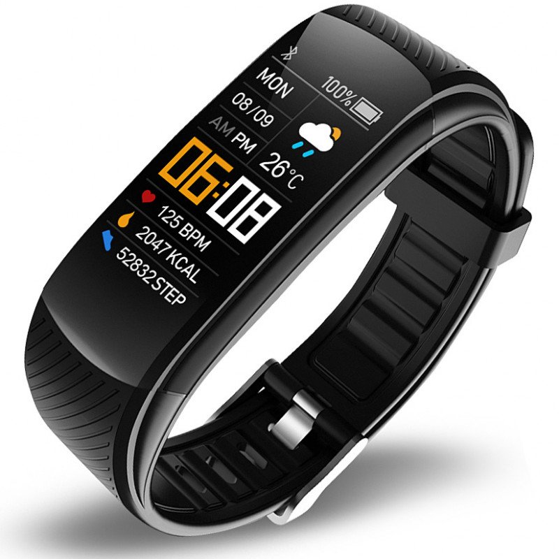 Smartwatch - Denver fitnessarmband och klocka (hjärtfrekvens, steg, avstånd, kalori)
