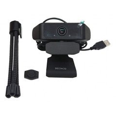 Webkamera - Deltaco Webcam med 2K-opløsning inkl. stativ
