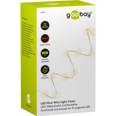 Ljusslingor - Goobay LED ljusslinga för inomhusbruk med timer-funktion 1m 20st LED
