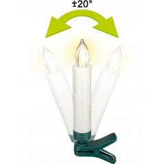 Inomhusbelysning - Goobay trådlös julgransbelysning med 20st LED-lampor