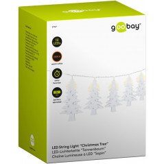 Ljusslingor - Goobay LED-lysstreng med juletræsmotiv til indendørs brug med timer 1,3 m 10 stk. LED