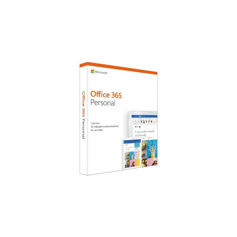 Microsoft Office - Microsoft Office 365 Personal för 1 person i 1 år (PC/MAC/MOBIL)
