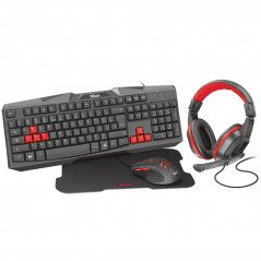 Package Gaming Keyboard & Mouse - Trust Ziva gaming-bundle 4-i-1