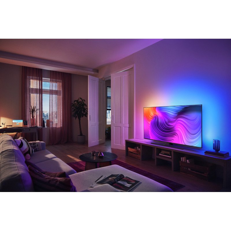 Billige tv\'er - Philips 58-tums 4K Smart UHD-TV med Ambilight