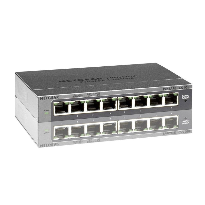 Netværksswitch - Netgear 8-ports Gigabit-switch GS108E