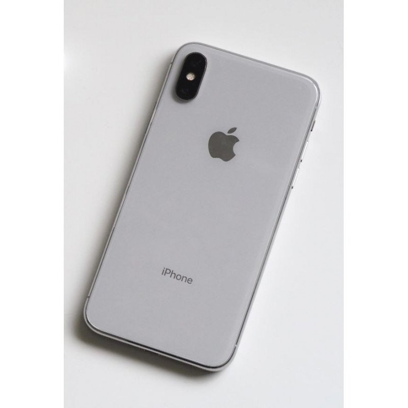 iPhone begagnad - iPhone X 256GB Silver (beg med 2 års garanti)