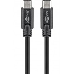 USB-C kabel - USB-C till USB-C (USB 3.2 gen 2) laddkabel 100W 1 meter bildskärmskabel 4K@60Hz