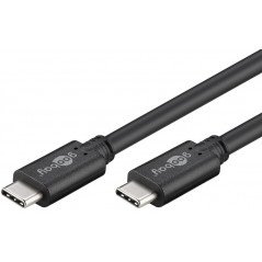 USB-C kabel - USB-C till USB-C (USB 3.2 gen 2) laddkabel 100W 1 meter bildskärmskabel 4K@60Hz