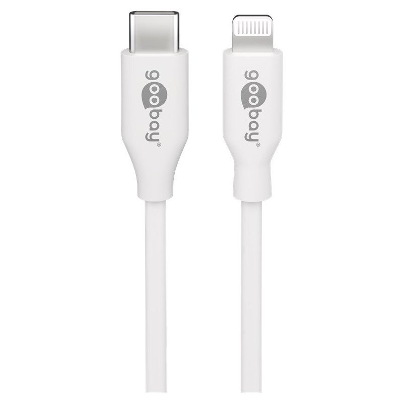 Lightning kabel iPhone - Lightning till USB-C-kabel, vit (2 meter)