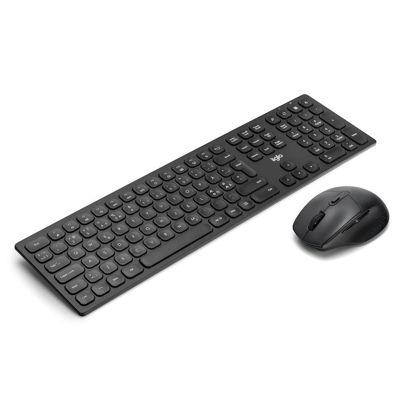 Tastaturer - iiglo MKX lydløst trådløst tastatur og mus