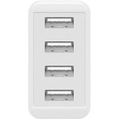 Opladere og kabler - Strømadapter til USB-oplader 3A, 4xUSB