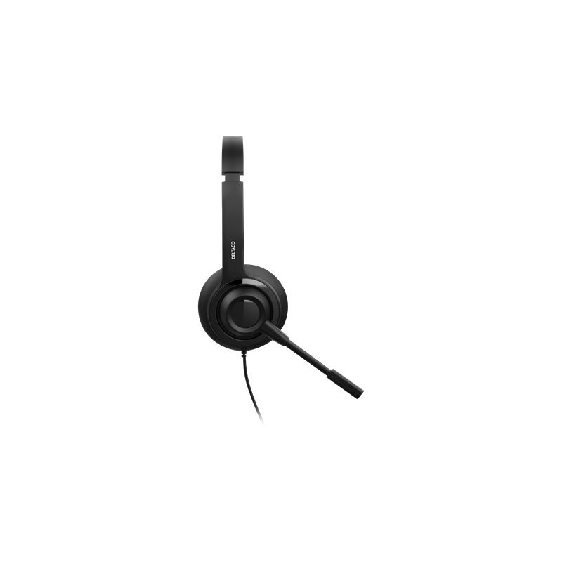 Chat-headsets - Deltaco stereoheadset med mikrofon