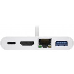 Skærmkabel & skærmadapter - USB-C Multiport til HDMI/Ethernet/USB-A med USB-C 60W Power Delivery