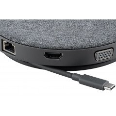 USB-C skärmadapter - Goobay USB-C 11-i-1 Multiport Dock med trådlös snabbladdning och strömförsörjning 100 W