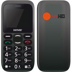 Denver 1,77" GSM mobiltelefon med stora siffror och SOS-knapp