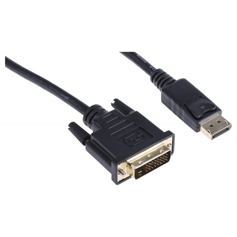 DisplayPort cable og DisplayPort adapter - DisplayPort til DVI-adapter 15 cm (brugt)
